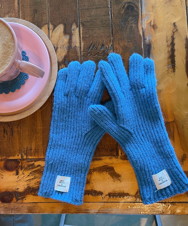 [7 colors] 롱 니트 울 터치 장갑 - gloves